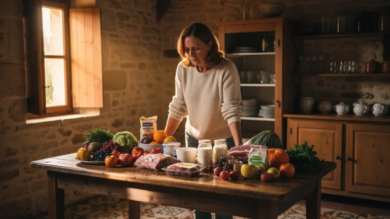Perte de 120 € de produits sans congélateur dans un gîte typique de Sarlat, cuisine rustique et ambiance dépitée