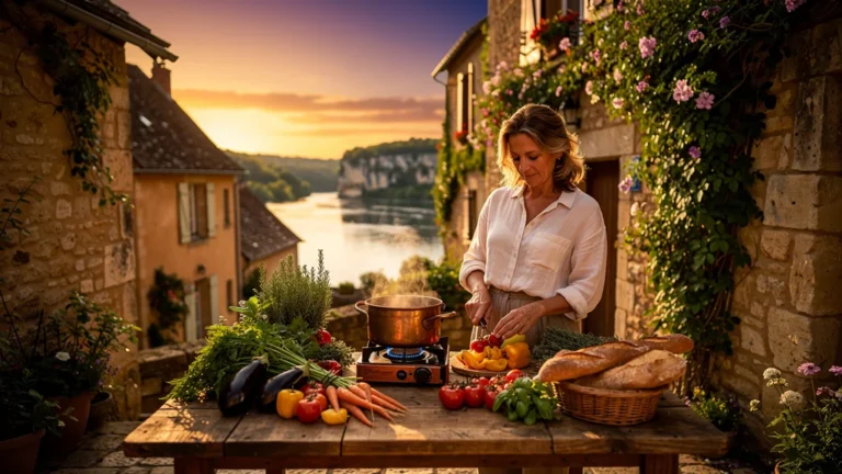 Hébergement à Sarlat ou nuit à La Roque-Gageac pour cuisiner sur place en ambiance chaleureuse