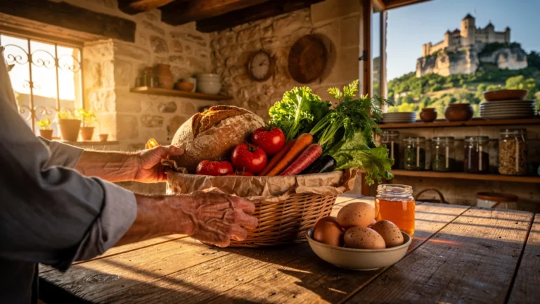 Panier producteur livré en gîte à Beynac, test sur trois jours avec produits frais du terroir