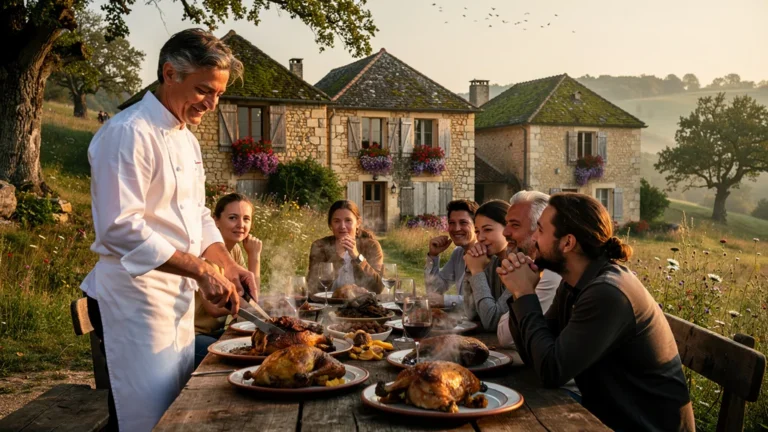 Trois fermes-auberges du Périgord Noir et assiettes de confit dégustées en plein air en cinq jours