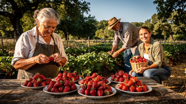 Test des fraises gariguettes rouges chez trois producteurs entre Vergt et Le Bugue en Périgord